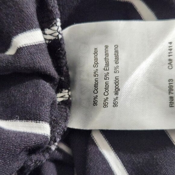 BumpStart Maternity Shirt Womens Medium Striped Long Sleeve Ruched Top - Picture 7 of 8